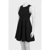 Sleeveless fitted black dress