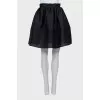 Black bell skirt