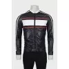 Men's windbreaker combined color with tag