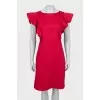 Pink dress with frills