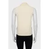 Beige vest with tag