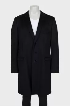 Men's wool and cashmere coat
