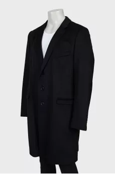 Men's wool and cashmere coat