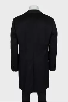 Men's wool and cashmere coat