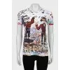 Printed oversized T-shirt
