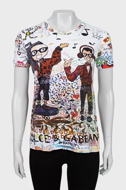 Printed oversized T-shirt