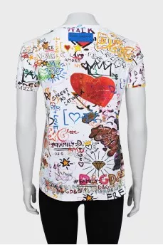 Printed oversized T-shirt