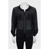 Black blouse with perforations