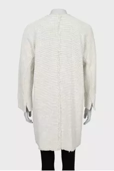 Вязаный кардиган с бахромой