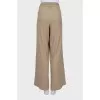 Beige palazzo pants
