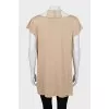 Combined silk tunic