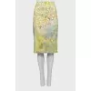 Shift skirt in floral print