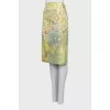 Shift skirt in floral print