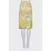 Shift skirt in floral print