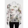 Printed mesh long sleeve