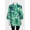 Printed shirt with 3/4 sleeves