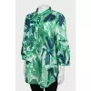 Printed shirt with 3/4 sleeves