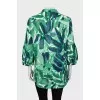 Printed shirt with 3/4 sleeves