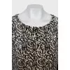 Shift dress with pattern