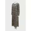Shift dress with pattern