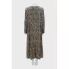 Shift dress with pattern