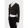 Cropped cardigan with buttons