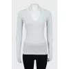 Silk and cashmere pullover