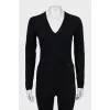 Cashmere pullover with pocket