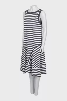 Striped loose-fitting sundress