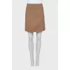 Brown A-line skirt