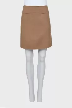Brown A-line skirt