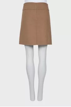 Brown A-line skirt