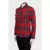 Mixed color plaid shirt