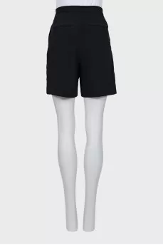Black high waist shorts