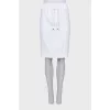 White tie skirt