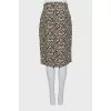 Floral fitted skirt