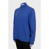 Blue sweatshirt with zipper