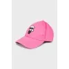 Pink cap with signature patch