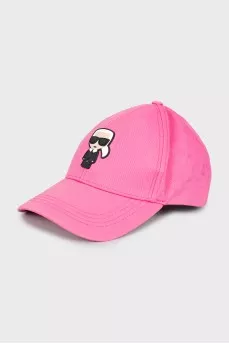 Pink cap with signature patch