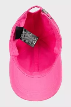 Pink cap with signature patch