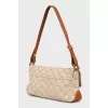 Shoulder bag in signature print