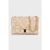 Rectangular bag with chain