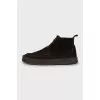 Men's brown suede boots