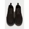 Men's brown suede boots