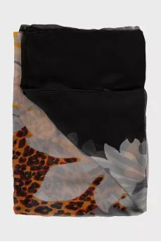 Animal print scarf
