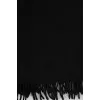 Black wool and cashmere scarf