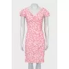 Floral draped dress