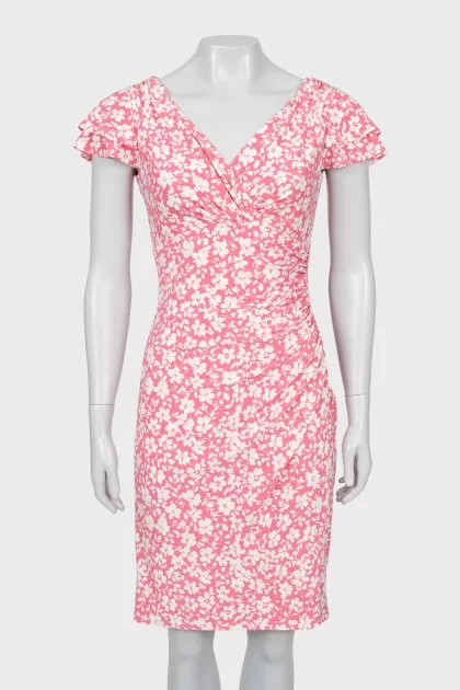 Floral draped dress