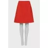 Orange wool skirt