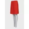 Orange wool skirt